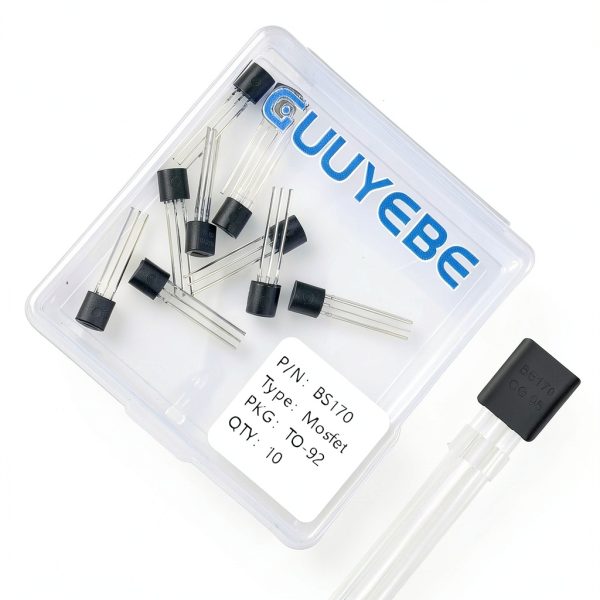 BS170 Mosfet Transistor TO-92 NMOS MOS N-Channel Power Mosfet Transistors of Semiconductor Products Pack of 10 PCS-0