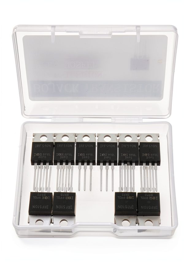 BOJACK IRF510 MOSFET Transistor 5.6A 100V N-Channel Pack of 10-1