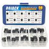 BOJACK 10 Value MOSFET Kit 50 pcs N and P Channel Transistors-0
