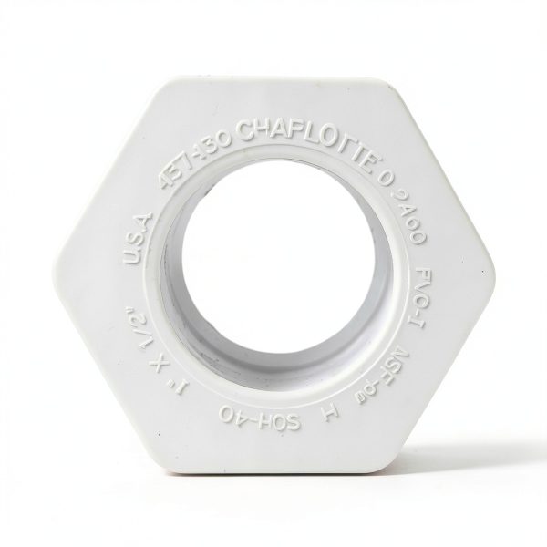 Charlotte Pipe 1 x 1/2 SCH40 Reducer Bushing SPGXS Pressure PVC-1